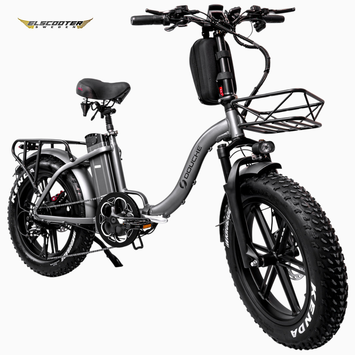 Elcykel DOUCHEBIKE 1000W SVAN - hopfällbar - räckvidd 100km