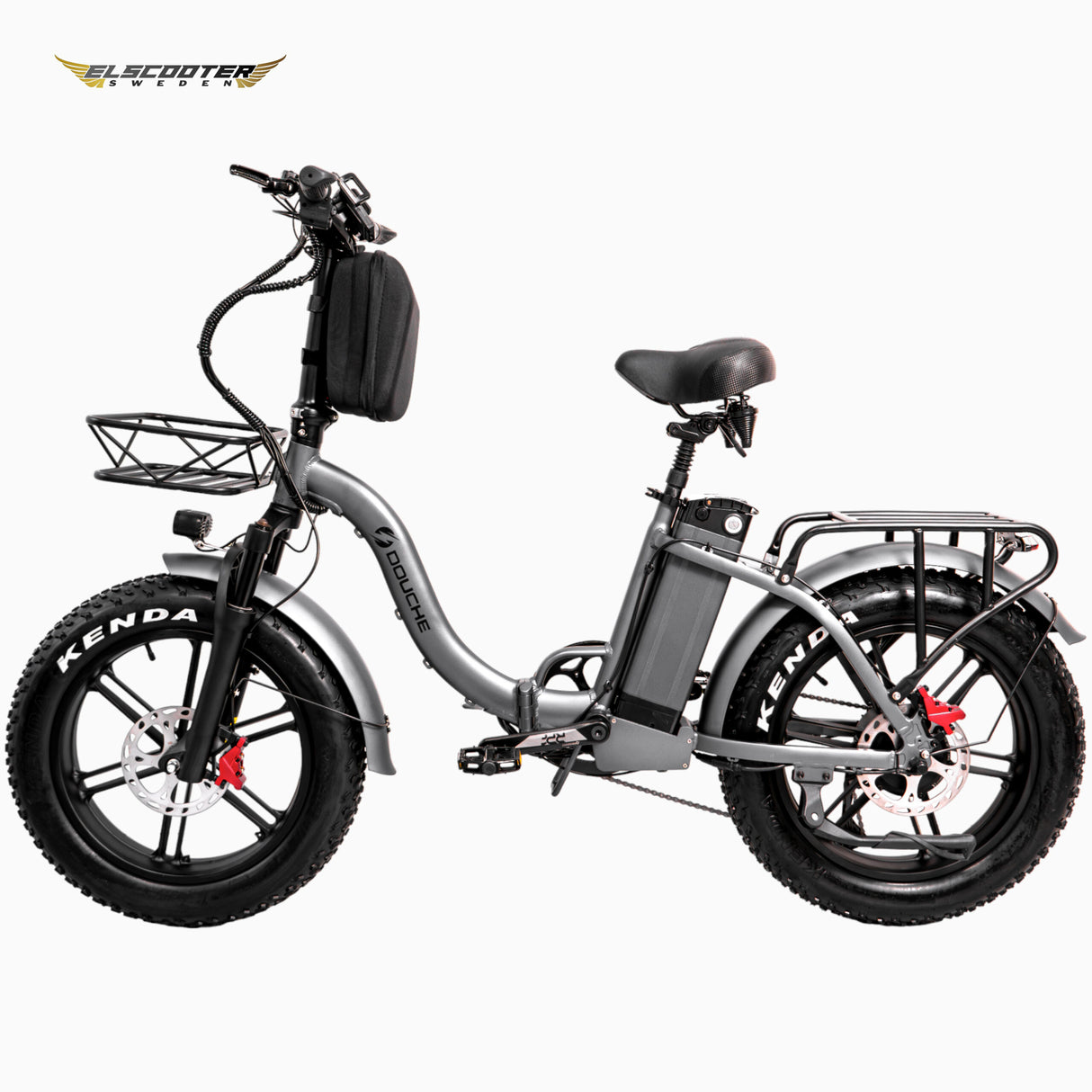 Elcykel DOUCHEBIKE 1000W SVAN - hopfällbar - räckvidd 100km