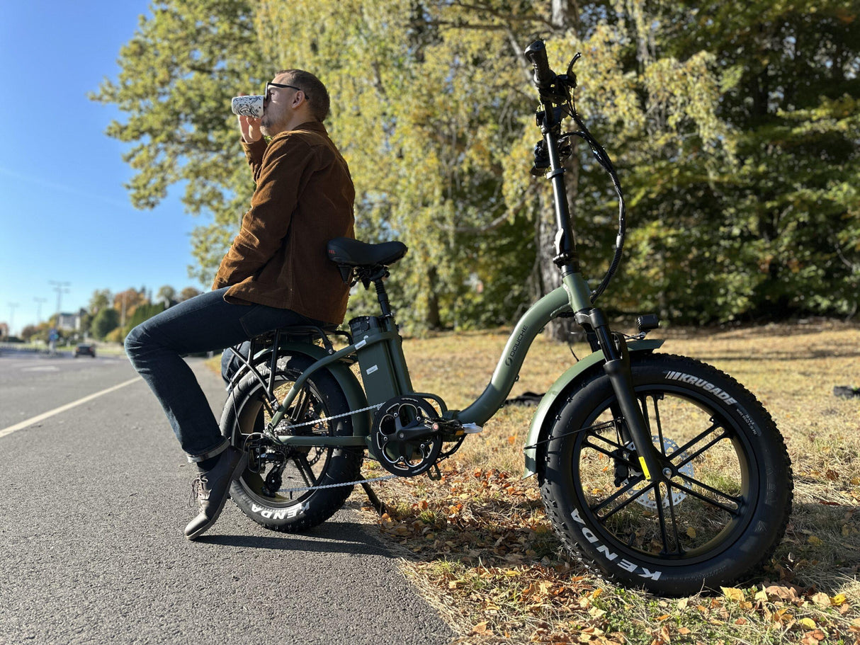Elcykel DOUCHEBIKE 250W SVAN - Hopfällbar - Räckvidd 100km