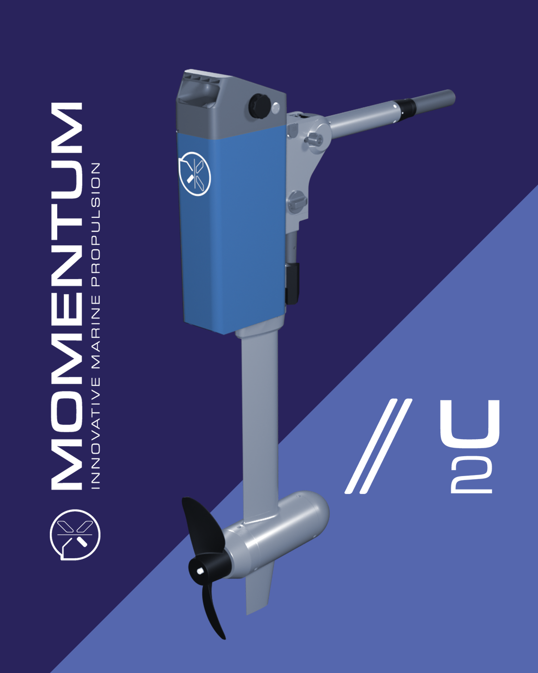 Momentum U2- 2,5kW (5hk) Elektrisk utombordsmotor