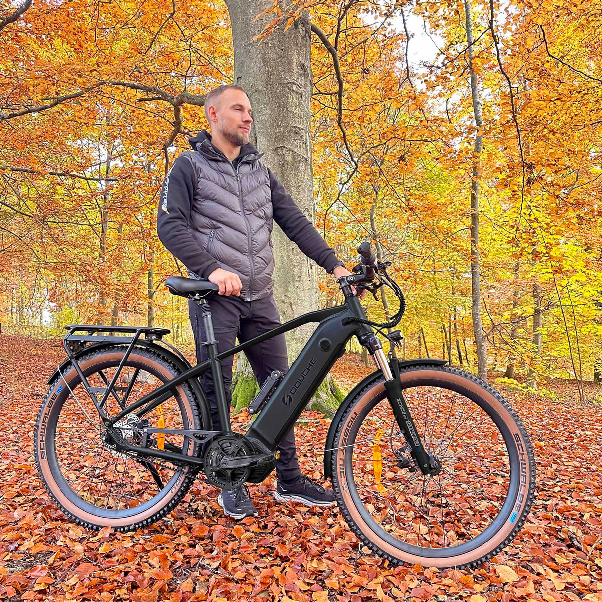 Elcykel DOUCHEBIKE 250W ELIT - mittmotor - remdrift - räckvidd 110km