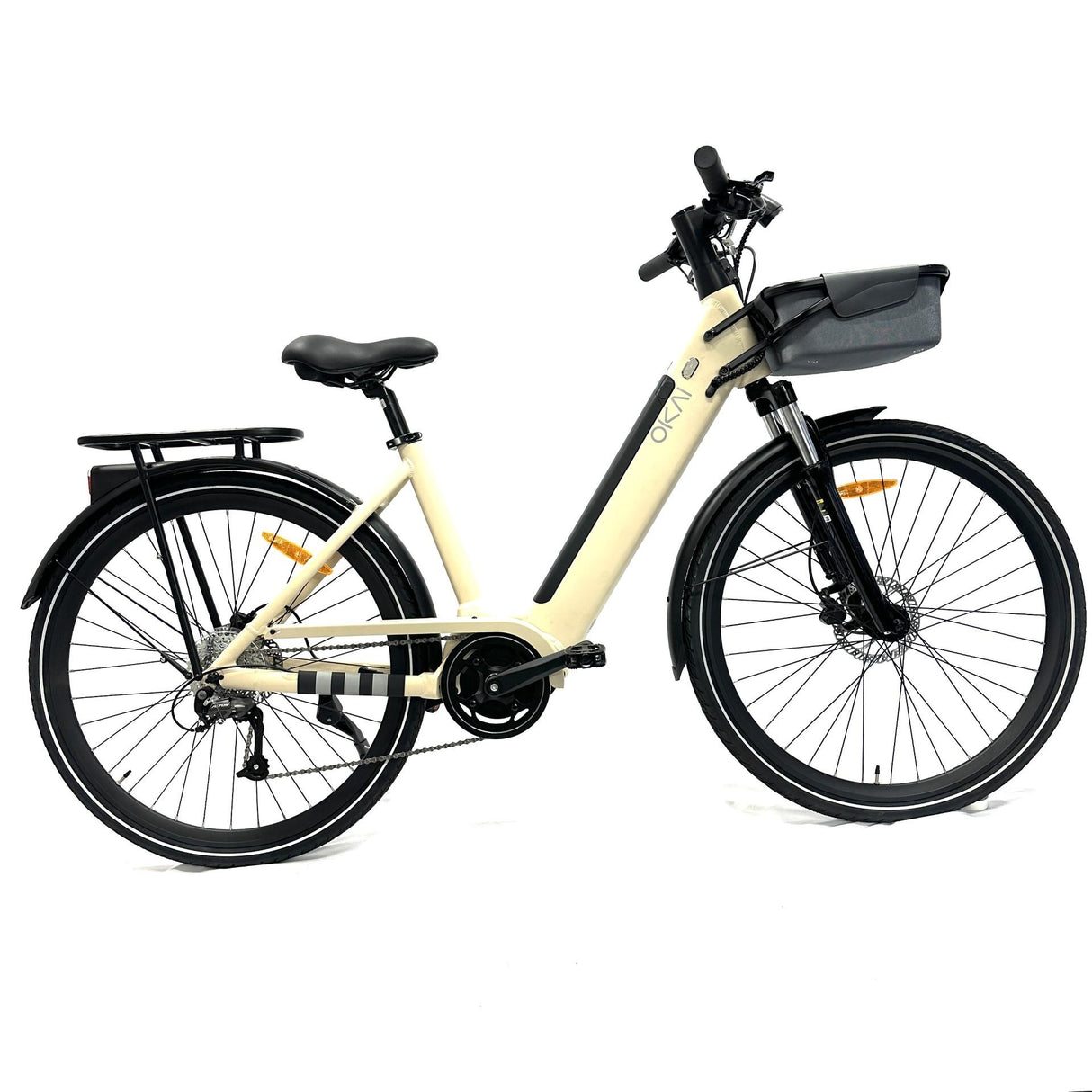 Elcykel OKAI 250W mittmotor - räckvidd 100 km+