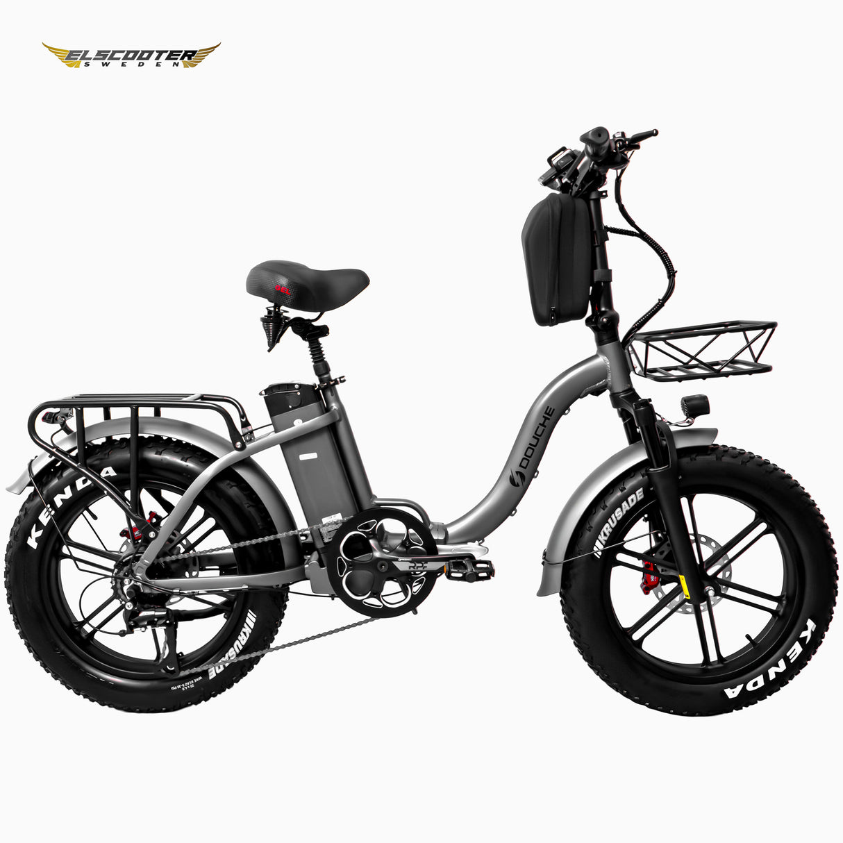Elcykel DOUCHEBIKE 1000W SVAN - hopfällbar - räckvidd 100km
