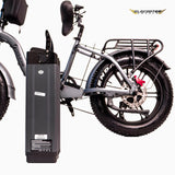 Elcykel DOUCHEBIKE 1000W SVAN - hopfällbar - räckvidd 100km