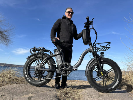 Elcykel DOUCHEBIKE 1000W SVAN - hopfällbar - räckvidd 100km