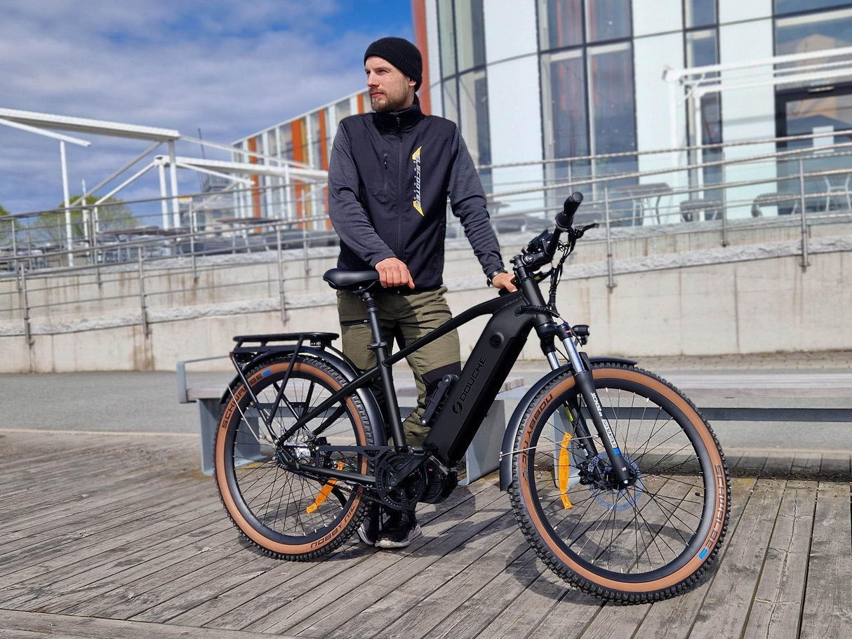 Elcykel DOUCHEBIKE 250W ELIT - mittmotor - remdrift - räckvidd 110km