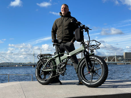 Elcykel DOUCHEBIKE 1000W PLUS - Hopfällbar - Räckvidd 100km