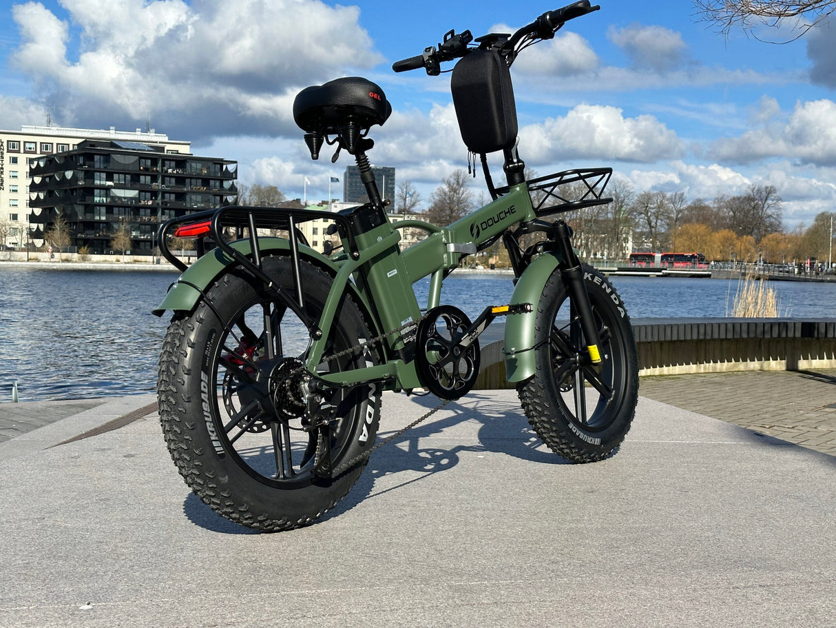 Elcykel DOUCHEBIKE 1000W PLUS - Hopfällbar - Räckvidd 100km