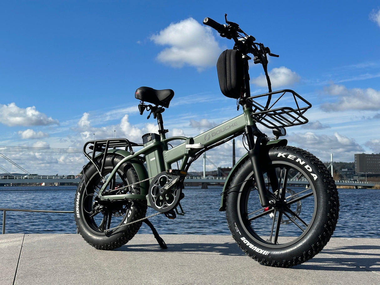 Elcykel DOUCHEBIKE 1000W PLUS - Hopfällbar - Räckvidd 100km