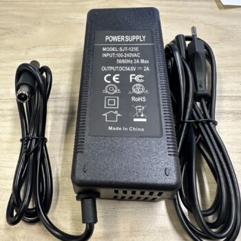 Laddare till elcykel och elscooter 48V RCA port - output 54,6V